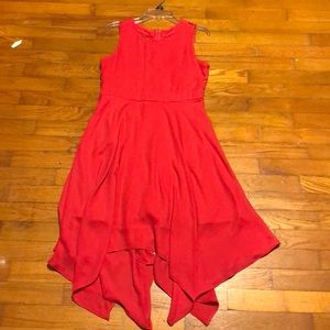 Red dress w lace back